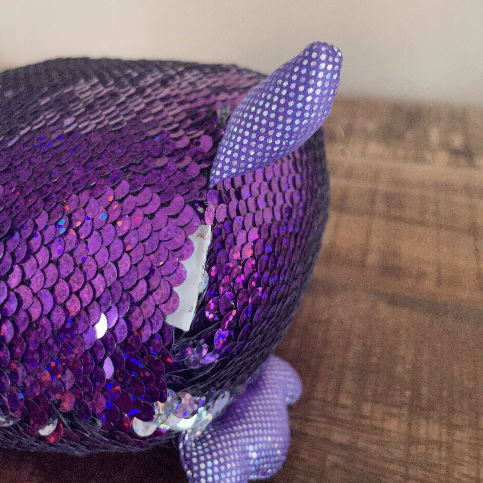 Owl Reversible Flip Sequin Pillow Plush Shimmer Sparkle Purple Bedding Spring - Fresh Stock Dated December 2025