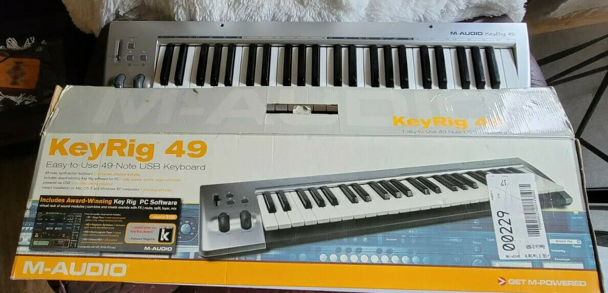 m-audio keyrig 49. No USB cable. Software included. - Fresh Stock Dated February 2026