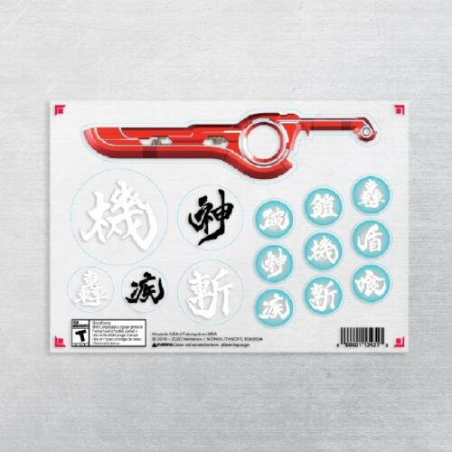 NEW My Nintendo Rewards Xenoblade Chronicles: 3 Sheets of Stickers Definitive Ed - Fresh Stock Dated December 2025