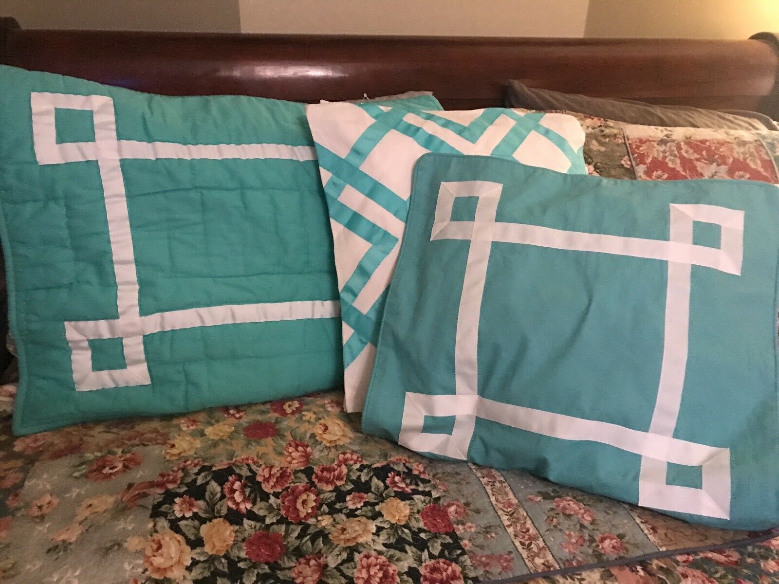 Lot 3 Pottery Barn Teen Ribbon Trim Decoration Pillow Cases NWOT - Fresh Stock Dated December 2025