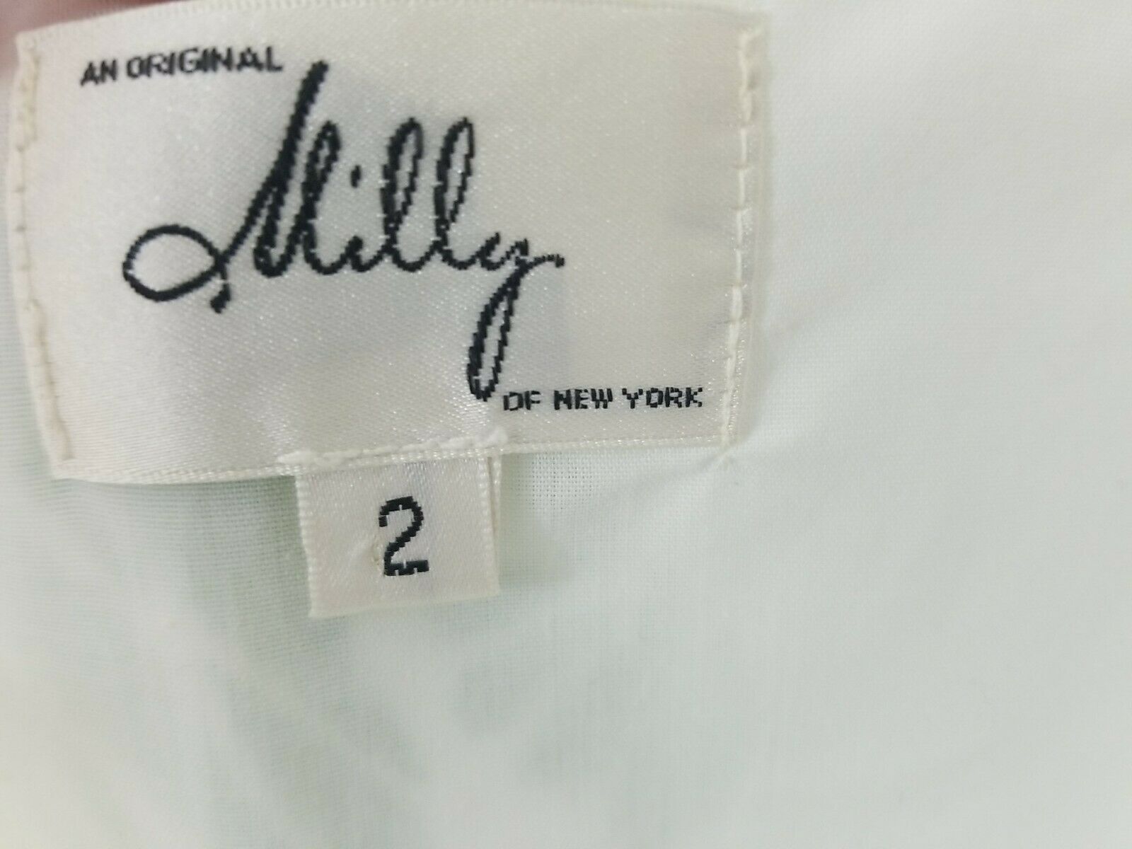 VTG Milly Of New York Green White Abstract Mini Skirt Women's Sz 2 - Fresh Stock Dated February 2026