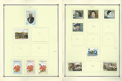 Jamaica Stamp Collection on 22 Scott Pages, 1992-2008 & BOB, JFZ - Fresh Stock Dated December 2025