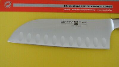 WUSTHOF  classic 5 inch COOK'S SANTOKU KNIFE  new PEtec #4182/14cm solingen - Fresh Stock Dated December 2025