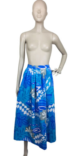 Vintage 60's/70's Malia Colorful Abstract Floral Brocade Maxi Skirt Plus Size 16 - Fresh Stock Dated March 2026