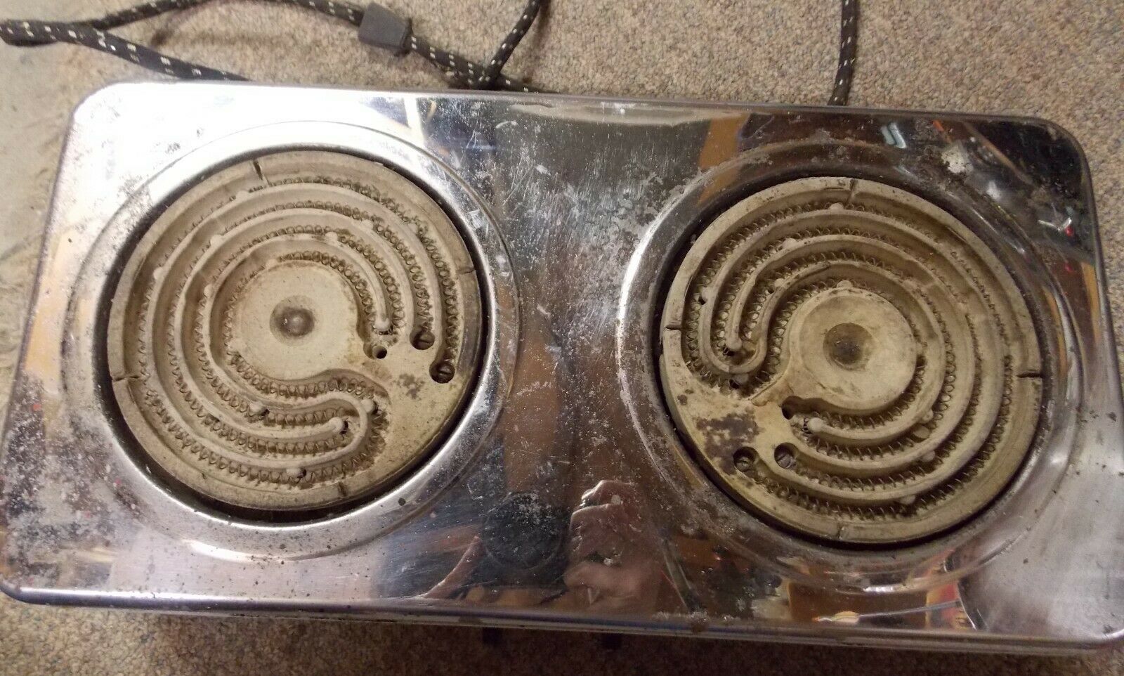 Vintage Liberty Portable Electric Dual 2 Burner Hot Plate - used RARE - Fresh Stock Dated February 2026