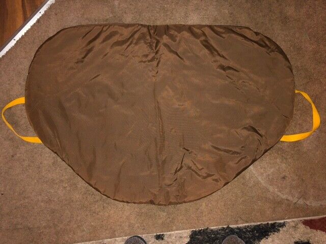 BROWN & GOLD FLEECE LINED ENGLISH SADDLE BAG CARRIER COVER 28 X 42 WITH HANDLE - Fresh Stock Dated December 2025