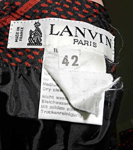 Lanvin Silk Skirt Vintage Deadstock Mixed Print Leopard Safari Jungle Tulip 42 - Fresh Stock Dated February 2026