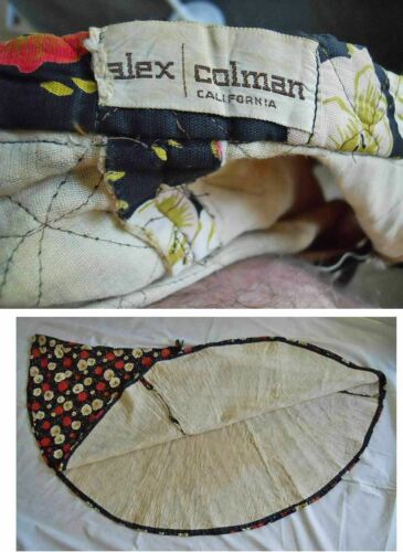 Alex Coleman Full Skirt 50s Vintage  Maxi Quilted  Circle Flower Print Swing - Fresh Stock Dated February 2026