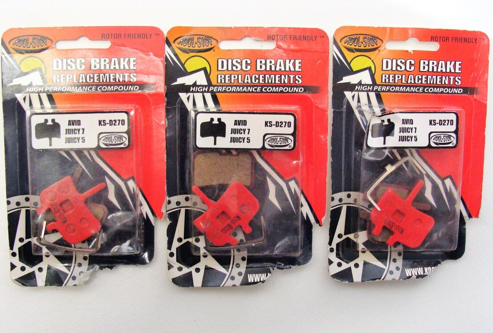 ~ 1 New Set KOOL-STOP KS-D270 AVID Juicy 5 - 7 BB7 Disc Brake Pads ~ - Fresh Stock Dated February 2026