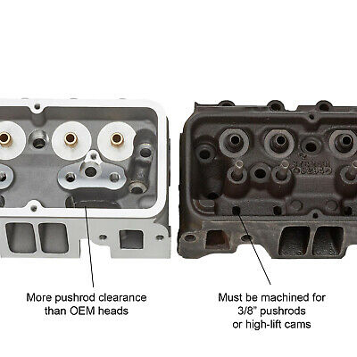 Aluminum GM 3782461 Chevy 327 SBC Camel Back/Double Hump Cylinder Head Assembled - Fresh Stock Dated February 2026