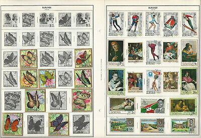 Burundi Stamp Collection 24 Harris Pages to 1986, Nice Lot of Topicals, JFZ - Fresh Stock Dated March 2026