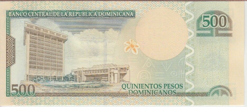 Dominican Republic Banknote P. 186 500 Pesos  2012 Prefix LJ, UNC WE COMBINE - Fresh Stock Dated December 2025