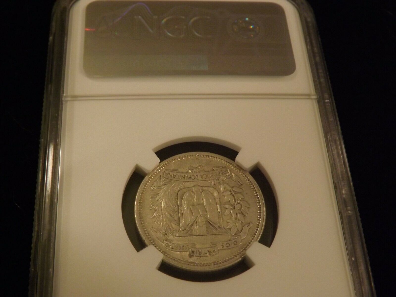 1944    DOM. Rep.   .25c          NGC AU Details - Fresh Stock Dated December 2025