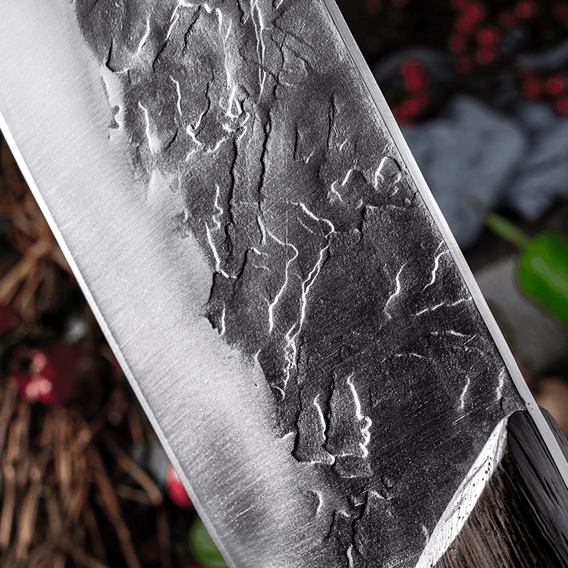 Forged Cleaver Handmade Kitchen Meat chopping Stainless Steel Chef Butcher Knife - Fresh Stock Dated December 2025
