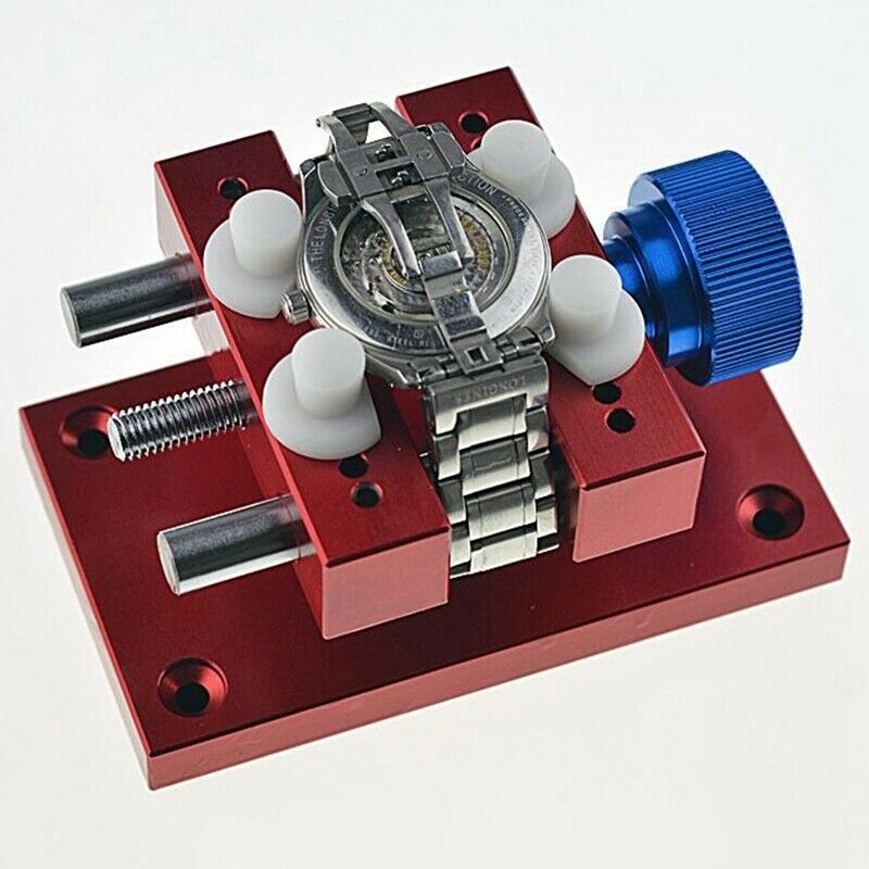 Stainless Steel Large Case Vise w/ Base Watch Holder for Watch Repair Metal NEW - Fresh Stock Dated December 2025
