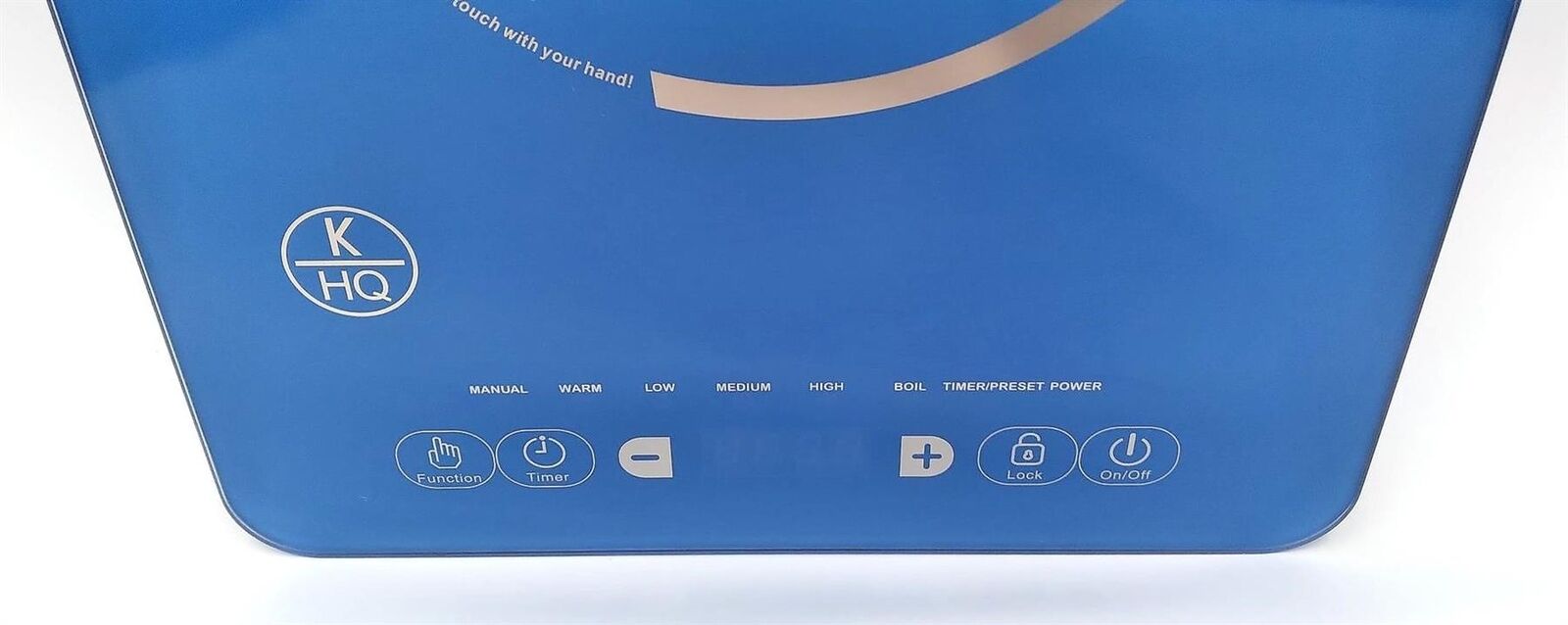 Kitchen HQ 1500-Watt Portable Induction Burner, Blue - Fresh Stock Dated February 2026