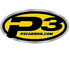 P3 Carbon Fiber 2 Piece Exhaust Header Heat Shield for Yamaha YZ450F 2014-2019 - Fresh Stock Dated February 2026