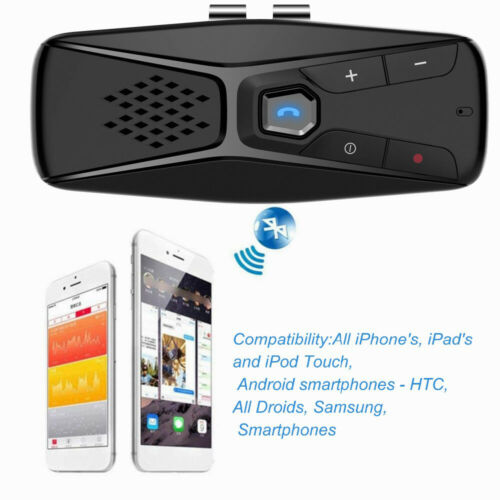 Wireless Bluetooth 5.0 Speakerphone Speaker Phone Visor Clip Hands Free Car Kit - Fresh Stock Dated February 2026