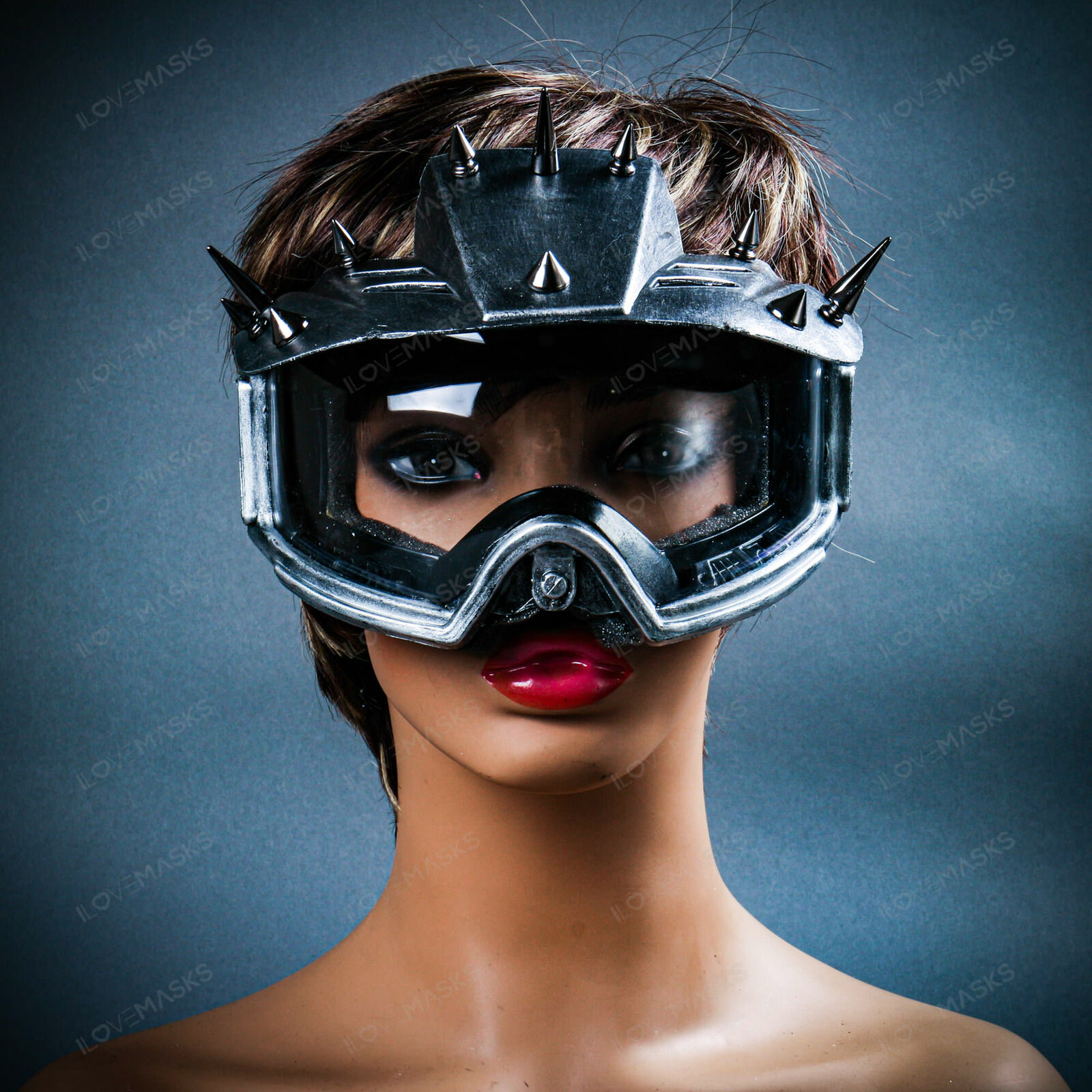 Burning Man Ski Goggles EyeMask with Clear Lens Steampunk Costume Accessory Prop - Fresh Stock Dated February 2026