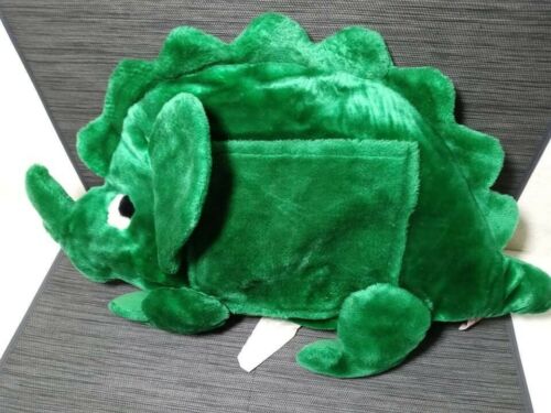 Vintage Green Dinosaur Triceratops Pillow floppy friends - Fresh Stock Dated December 2025