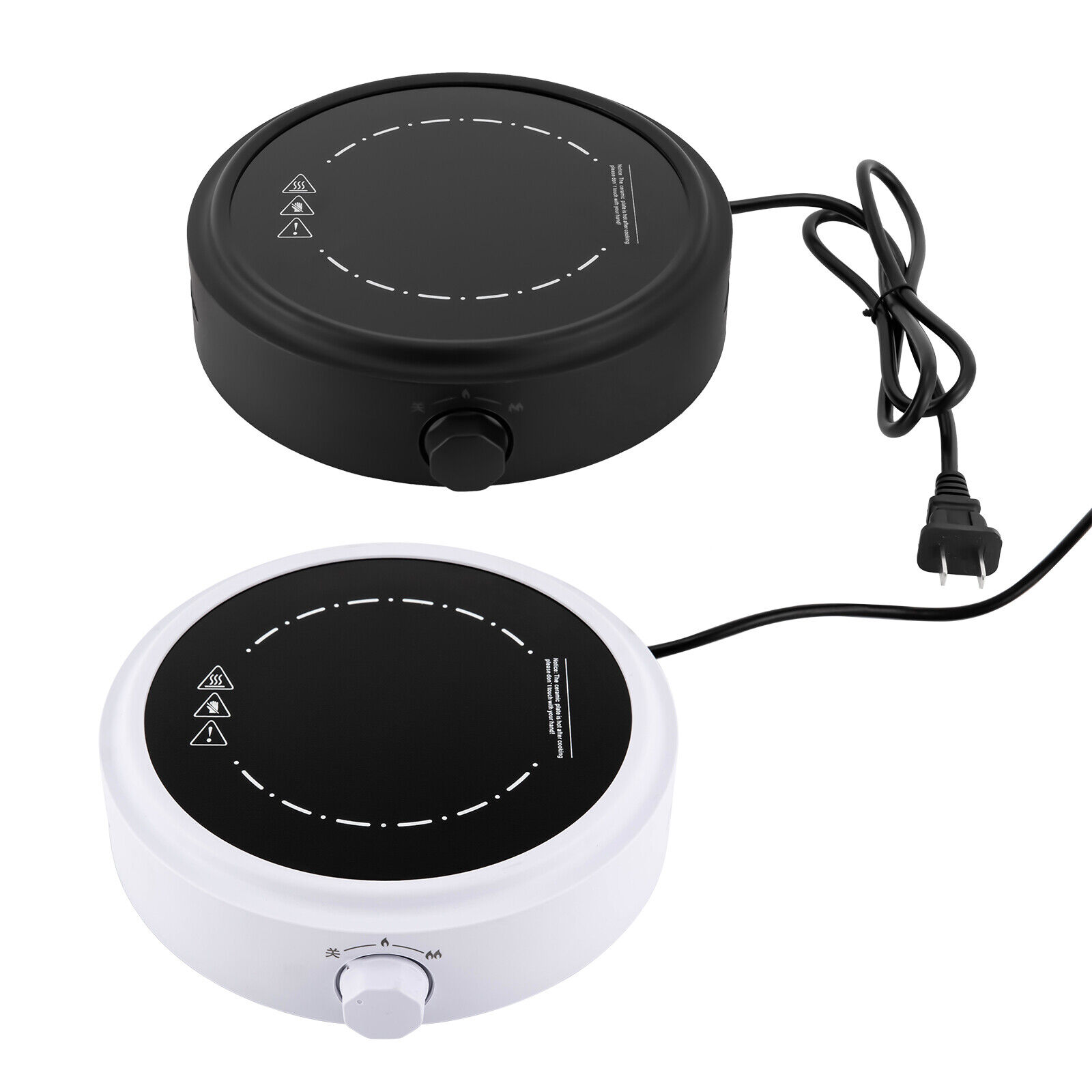 800W Electric Mini Stove Hot Plate Multifunctio Coffee Tea Heater Black / White - Fresh Stock Dated February 2026