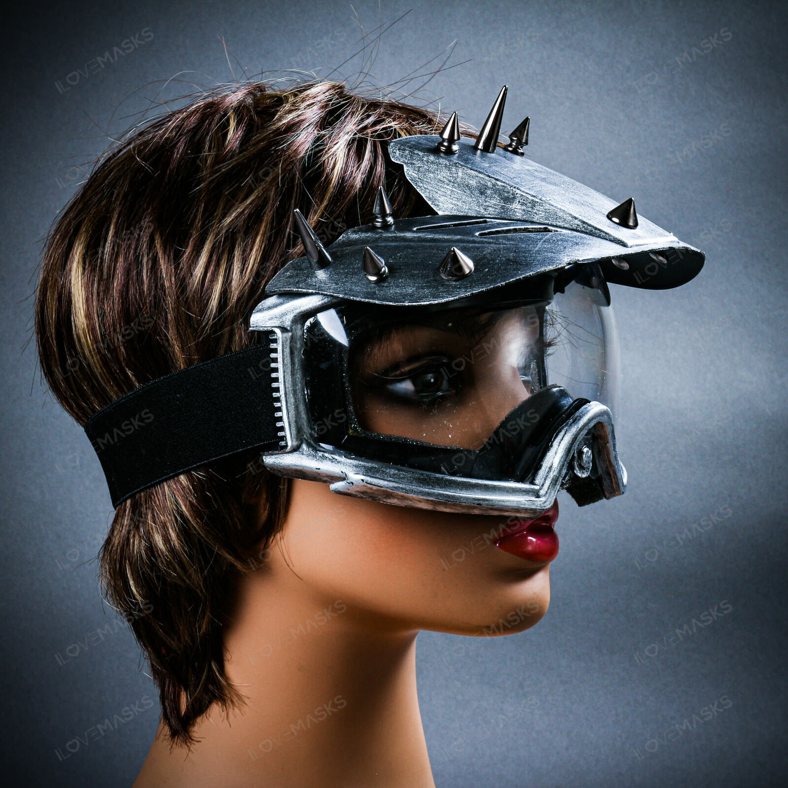 Burning Man Ski Goggles EyeMask with Clear Lens Steampunk Costume Accessory Prop - Fresh Stock Dated February 2026