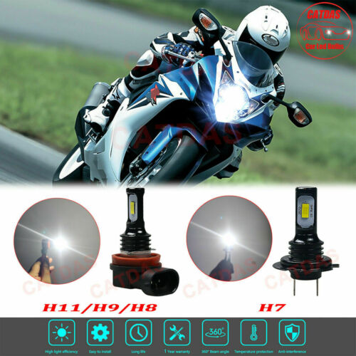 For 2011-2020 Suzuki GSXR 600 & 750 6000K LED Headlight Bulbs High Low Beam Kit - Fresh Stock Dated February 2026