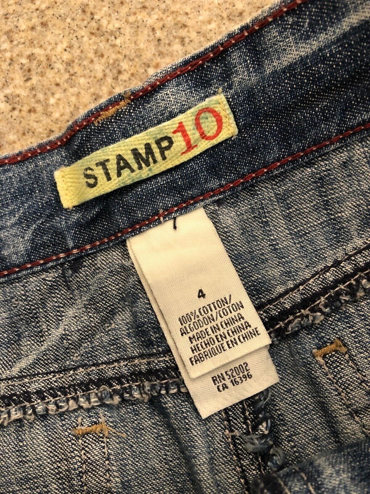 STAMP 10 ~ Vintage Blue Denim Midi Maxi Skirt Sz 4 - Fresh Stock Dated March 2026