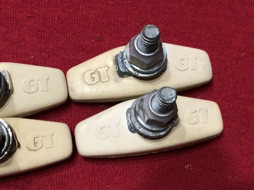 TWO SETS OF USED 80’s BUBBLE FONT GT KOOL STOP WHITE BRAKE PADS OLD SCHOOL BMX - Fresh Stock Dated December 2025