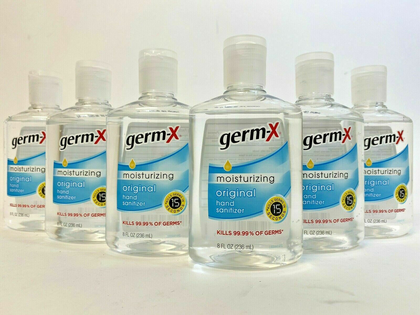 12-PACK GERM-X Original Hand Sanitizer 8 oz Portable Flip Cap Bottle EXP 6/2022! - Fresh Stock Dated December 2025