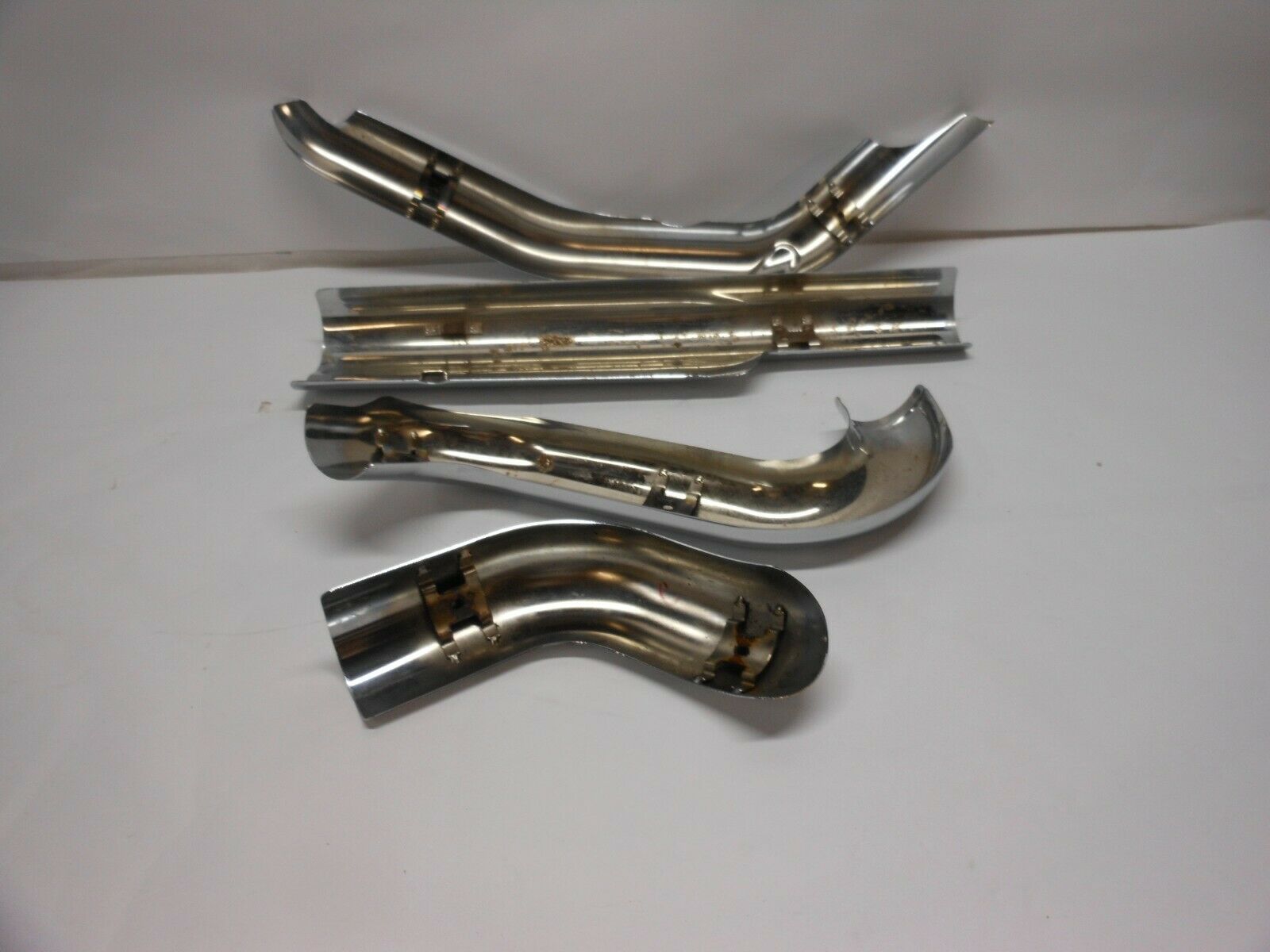 Harley-Davidson Touring OEM Chrome Exhaust Heat Shields 2009-2016 P/N 65634-09 - Fresh Stock Dated February 2026