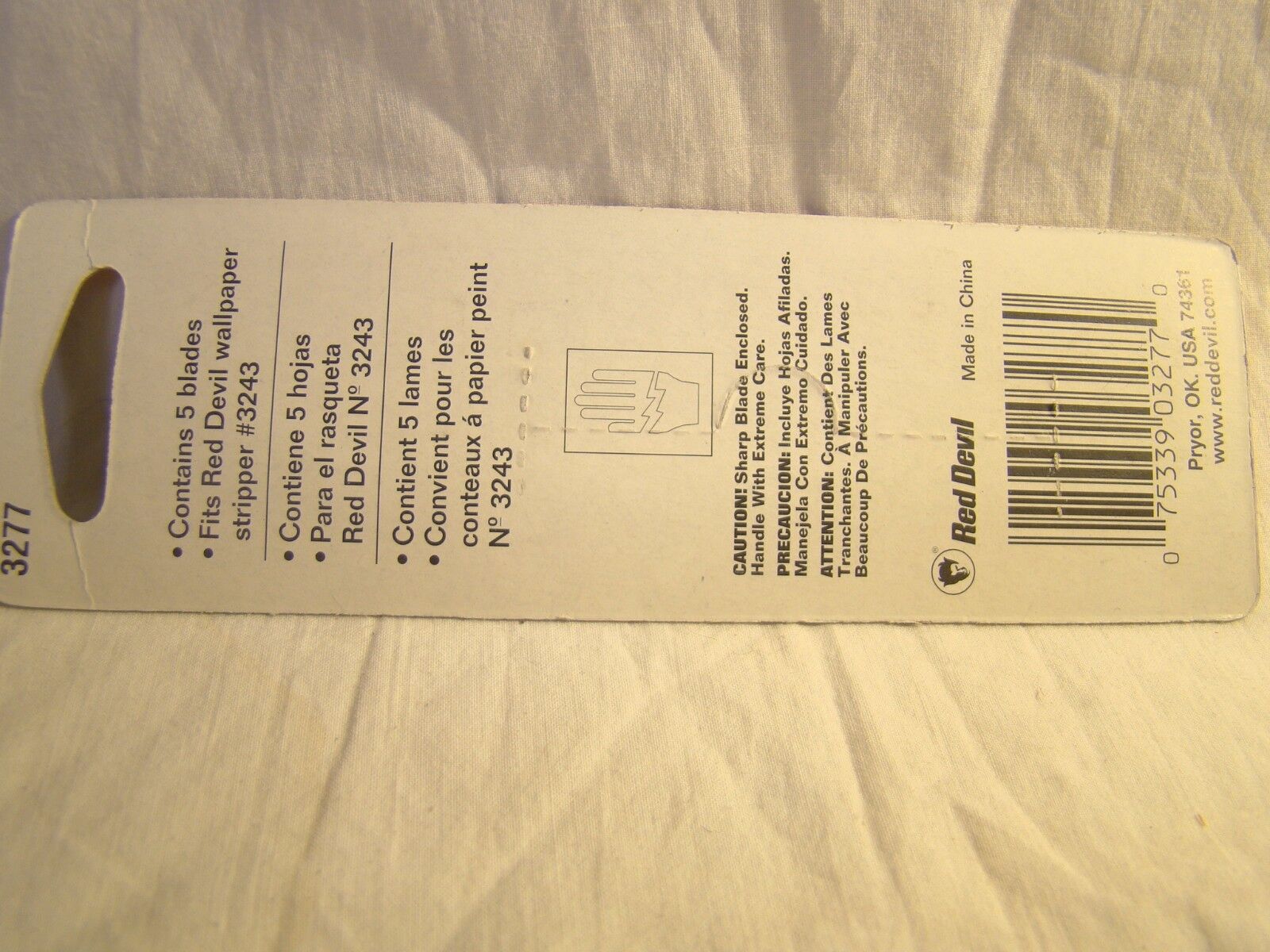 NEW Red Devil 4” Wallpaper Stripper Blades 3277 5 Pack Fits 3243 - Fresh Stock Dated February 2026