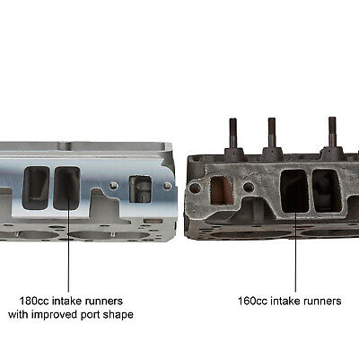 Aluminum GM 3782461 Chevy 327 SBC Camel Back/Double Hump Cylinder Head Assembled - Fresh Stock Dated February 2026