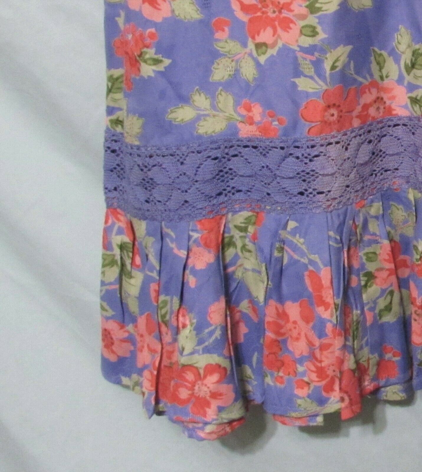 NWT Vintage 70s APRIL CORNELL Skirt sz S Floral Prettiest Shade of Periwinkle - Fresh Stock Dated March 2026