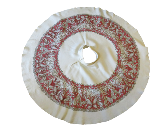 Vintage 1950's Felt Full Circle Skirt Novelty BUTTERFLIES Glitter Metallic sz XS - Fresh Stock Dated March 2026