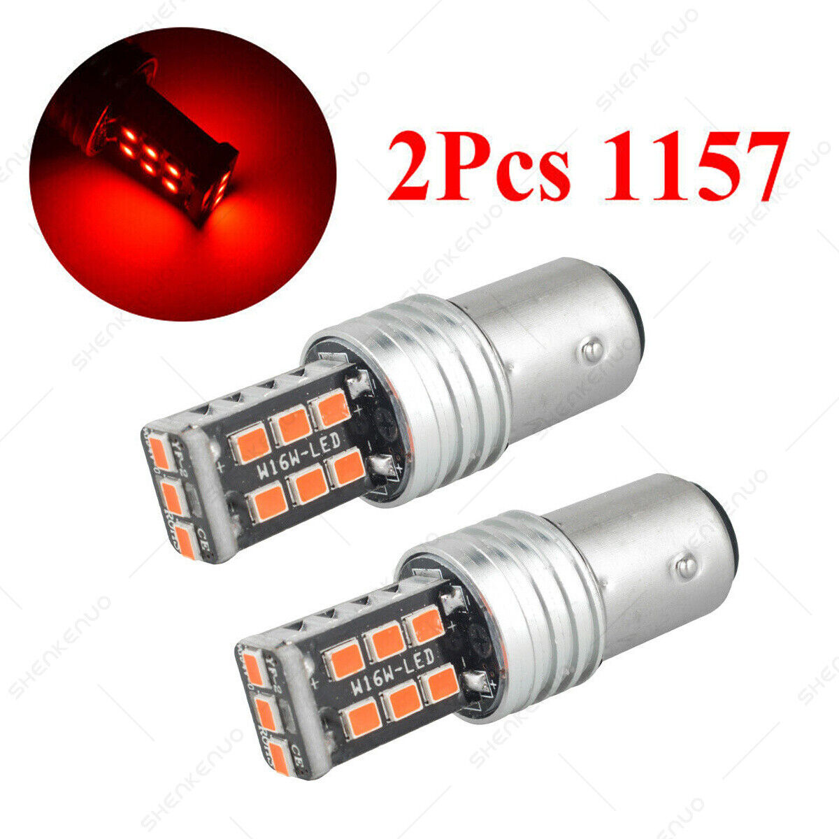 For Honda Interceptor VF500F VF700F 2X 2057 1157 LED Tail Stop Brake Light Bulbs - Fresh Stock Dated February 2026