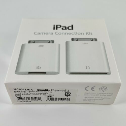 Genuine Apple iPad Camera Connection Kit MC531ZM/A (A1362 & A1358) - Fresh Stock Dated February 2026