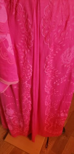Roberta Di Camerino Vintage maxi 70s hot pink Skirt Italian w scarf 42 Italy S - Fresh Stock Dated February 2026