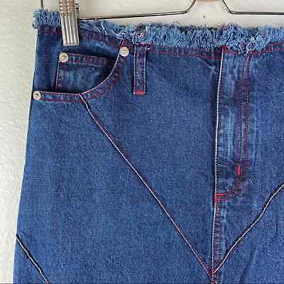 90s Vintage Denim Midi Skirt - Fresh Stock Dated February 2026