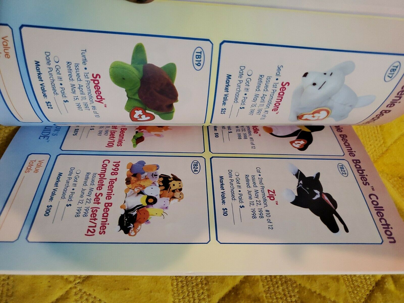 Ty's Beanie Babies Summer 1998 edition Collector's Value Guide - Fresh Stock Dated December 2025
