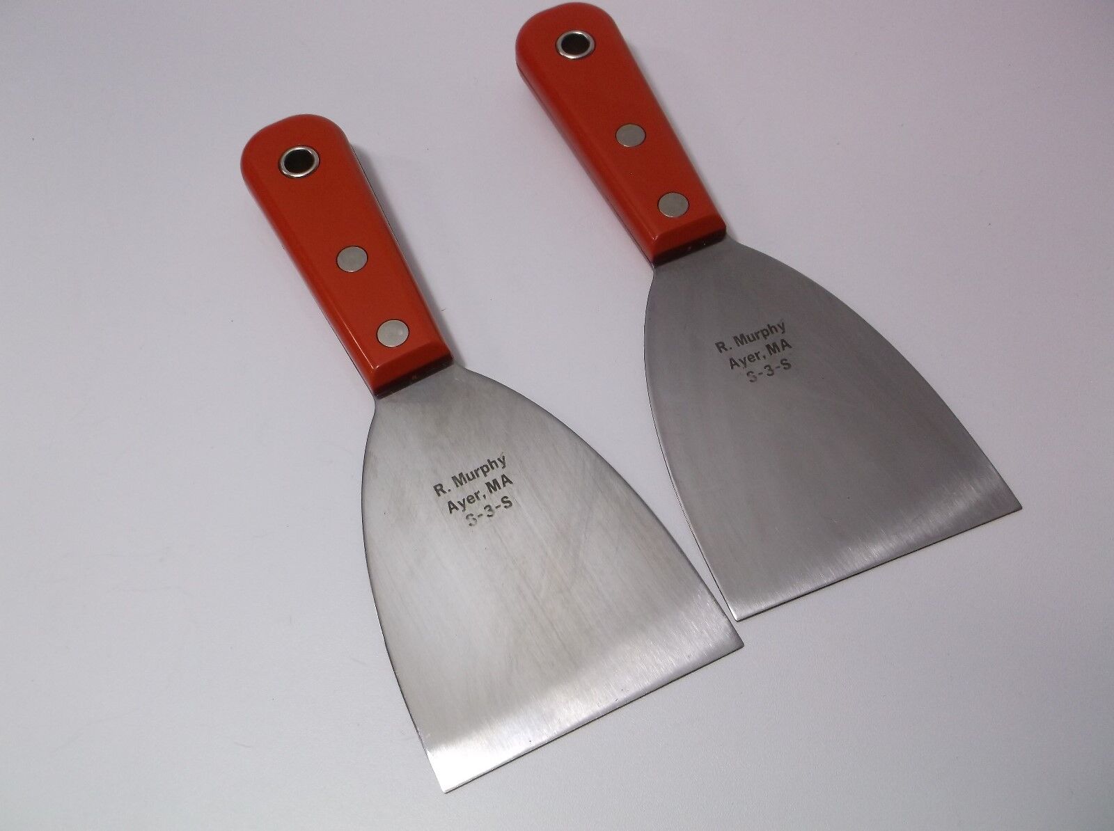 R Murphy USA Set of (2) Scrapers Tools S-3-S Shamrock Brand 3 inch Blade New - Fresh Stock Dated February 2026