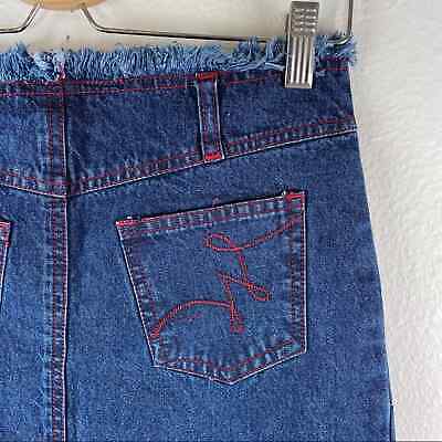 90s Vintage Denim Midi Skirt - Fresh Stock Dated February 2026