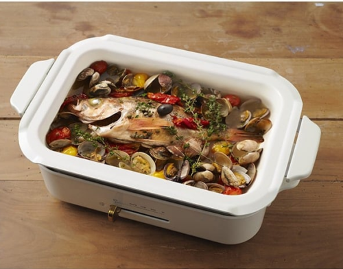 BRUNO Compact Hot Plate (white) 2 plates set from Japan AC100V BOE021-WH - Fresh Stock Dated February 2026