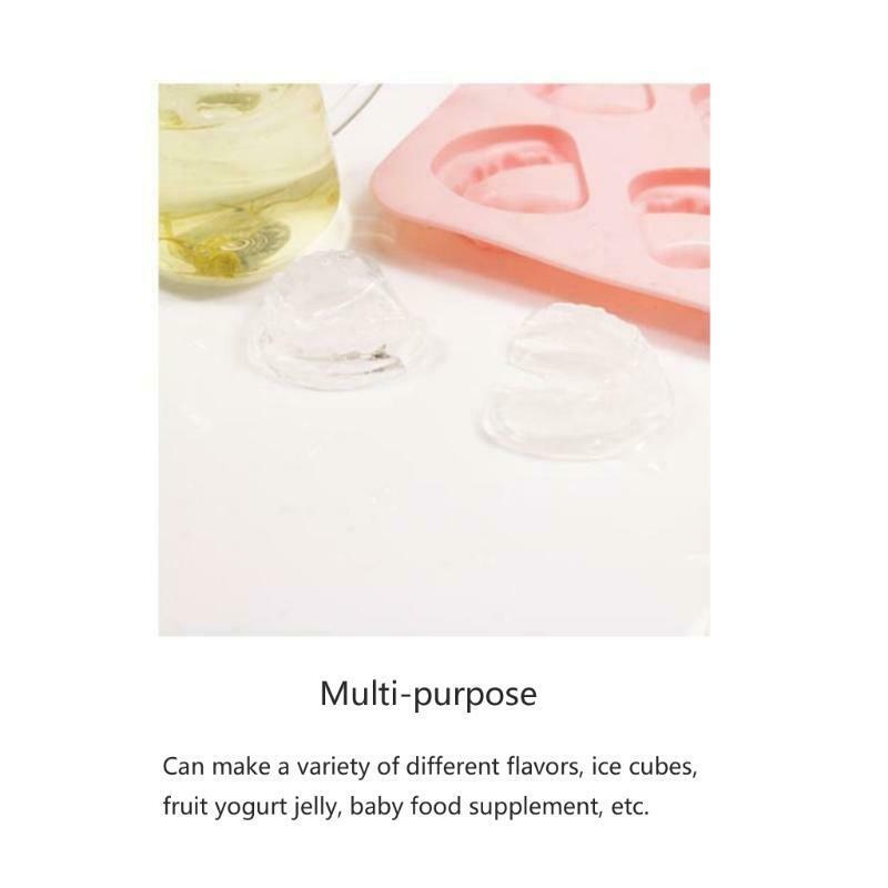 4 Hole Denture Teeth Shaped Ice Cube Mold Silicone Ice Tray DIY Ice Cream Mould - Fresh Stock Dated December 2025