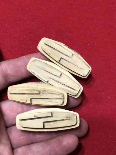 TWO SETS OF USED 80’s BUBBLE FONT GT KOOL STOP WHITE BRAKE PADS OLD SCHOOL BMX - Fresh Stock Dated December 2025