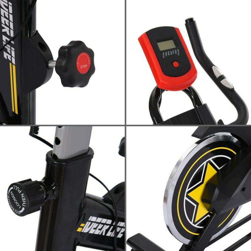 Exercise Stationary Bike Cycling Home Gym Cardio Workout Indoor Fitness Home - Fresh Stock Dated December 2025