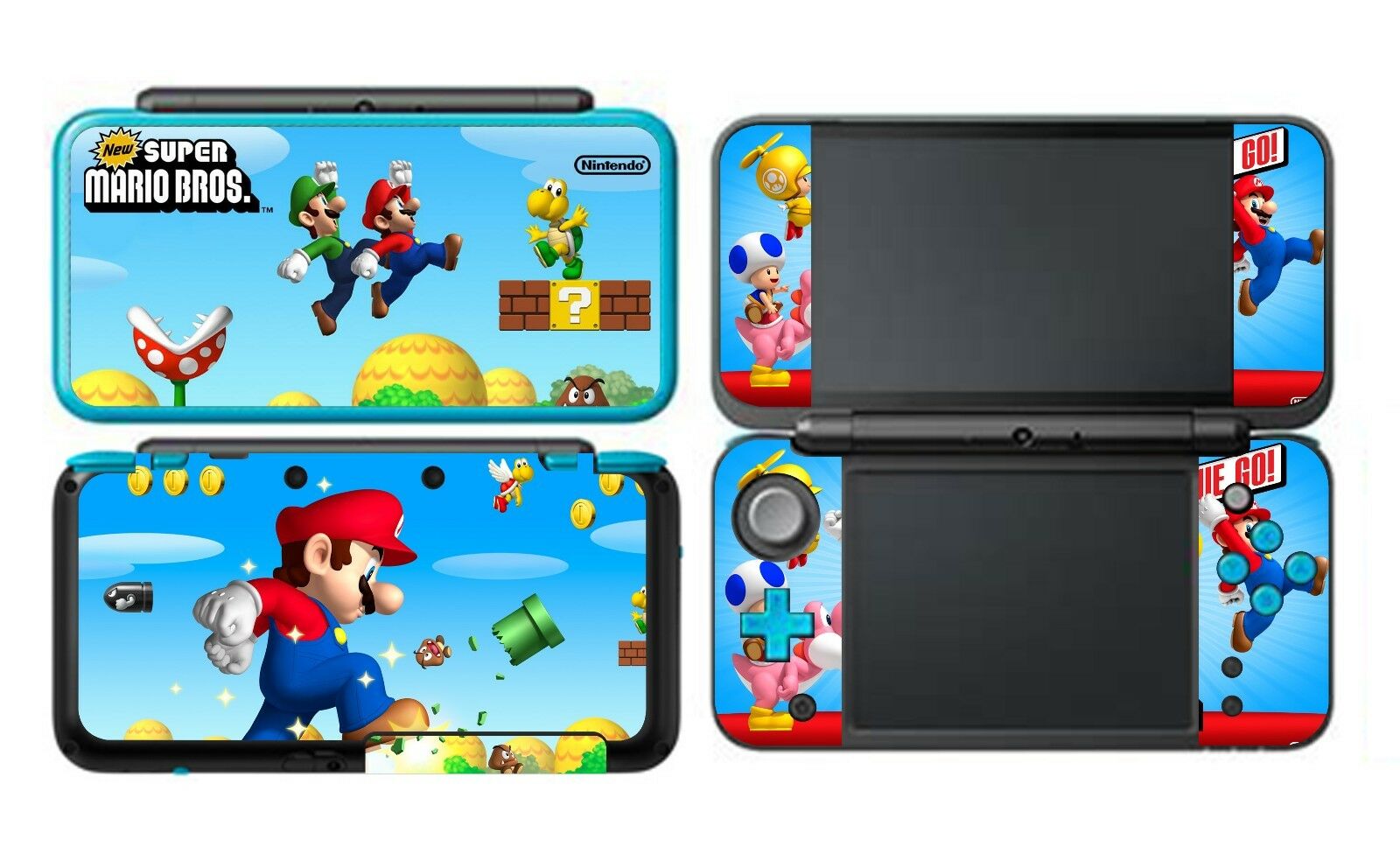 Super Mario Kart Vinyl Decal Skin Sticker Protector for Nintendo New 2DS XL LL - Fresh Stock Dated December 2025