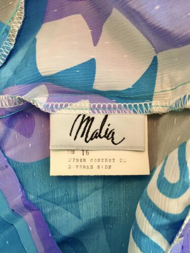 Vintage 60's/70's Malia Colorful Abstract Floral Brocade Maxi Skirt Plus Size 16 - Fresh Stock Dated March 2026