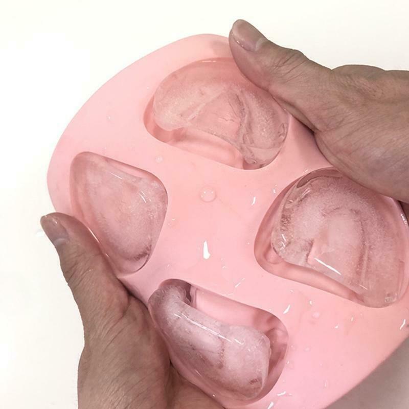 4 Hole Denture Teeth Shaped Ice Cube Mold Silicone Ice Tray DIY Ice Cream Mould - Fresh Stock Dated December 2025