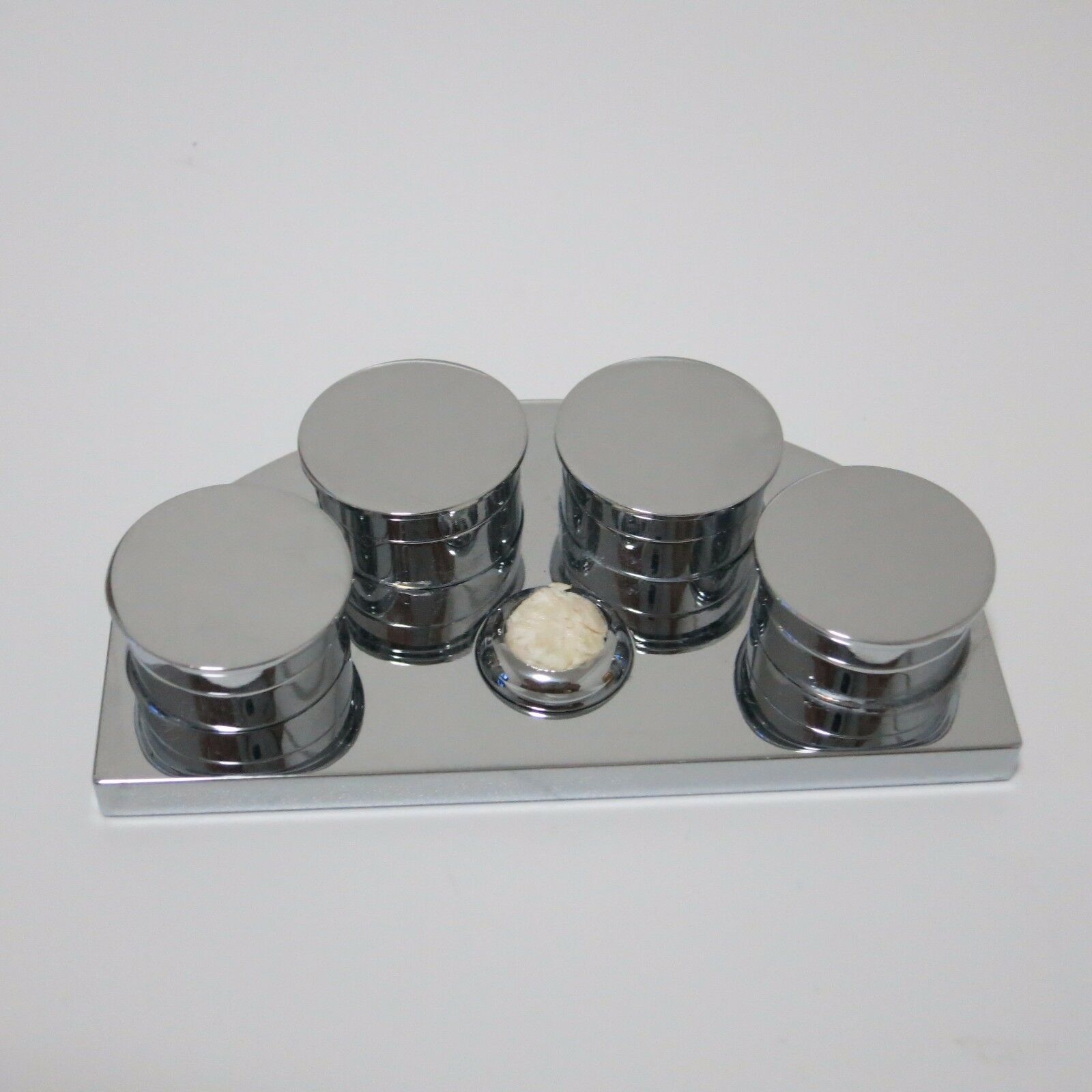 30180-E Deluxe Stainless Steel Oil Cup Stand with 4 Containers Watchmakers Tool - Fresh Stock Dated February 2026